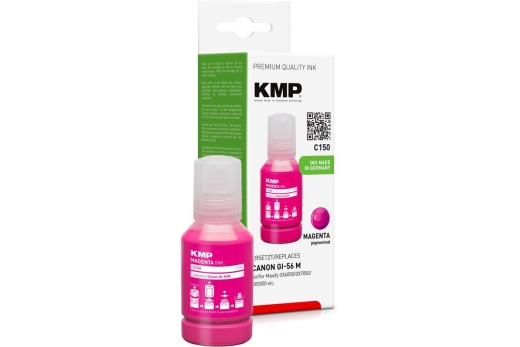 KMP Patrone Canon Maxify GI56M magenta 14000 Seiten C150 kompatibel