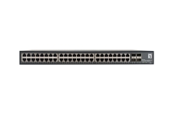 LevelOne Switch 48xGE/4x10GSFP+ 19unmanaged Metall