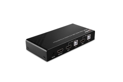 LINDY 2 Port KVM Switch HDMI 4K60, USB 2.0 & Audio