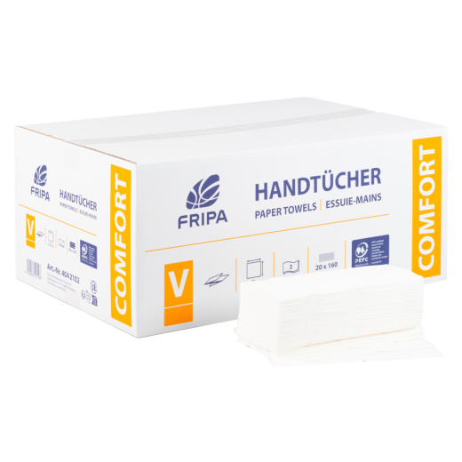 Handtücher Comfort - Multi-/ Interfalzung (Z), 2-lagig, hochweiß, 20x 160 Blatt