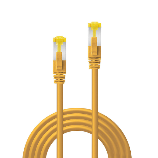LINDY Patchkabel Cat6A RJ45 S/FTP Cat7 LSZH Kabel gelb 3m