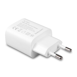 LINDY USB 2-Port Charger 20W, 1x USB-C PD & 1x USB-A,...