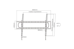 Equip Wandhalterung 60-120/1TFT neigbar 1Gelenk 120kg sw retail