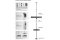 Equip Bodenstandhalter 37-70/1TFT 40kg Boden+Decke sw lite Retail