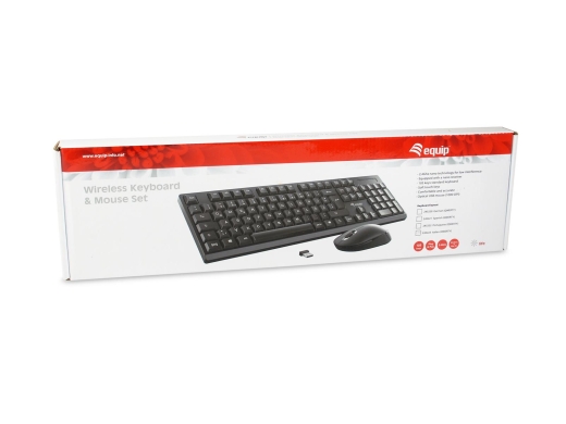 Equip Kombi Wireless Tastatur+Maus ES schwarz