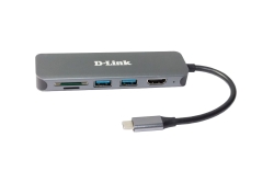 D-Link DUB-2327 6-in-1 USB-C Hub mit...