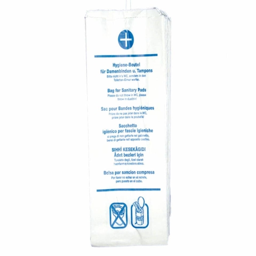 Hygienebeutel Papier - 10x 100 Stück