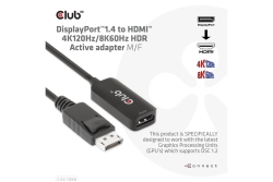 Club3D Adapter DisplayPort 1.4 > HDMI HDR 8K60Hz aktiv...
