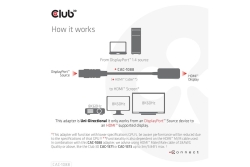 Club3D Adapter DisplayPort 1.4 > HDMI HDR 8K60Hz aktiv retail