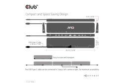 Club3D 4K ChargingDock USB-C ->5xUSB3/DP/HDMI/VGA/LAN...