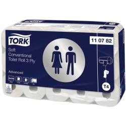 Toilettenpapier -3-lagig, extra weich, weiß, 30...
