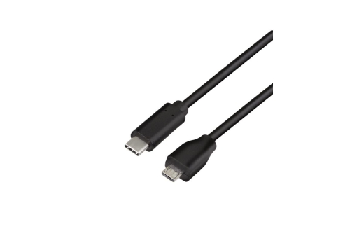 Logilink USB 2.0 Kabel, C/M zu Micro-USB/M 0,5m schwarz