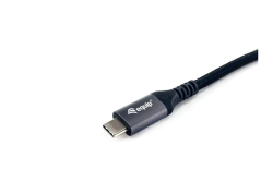 Equip Kabel USB-C4.0->C Gen3 PD240W St/St 1.20m schwarz