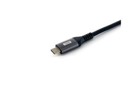 Equip Kabel USB-C2.0->C 90° PD100W St/St 3.00m schwarz