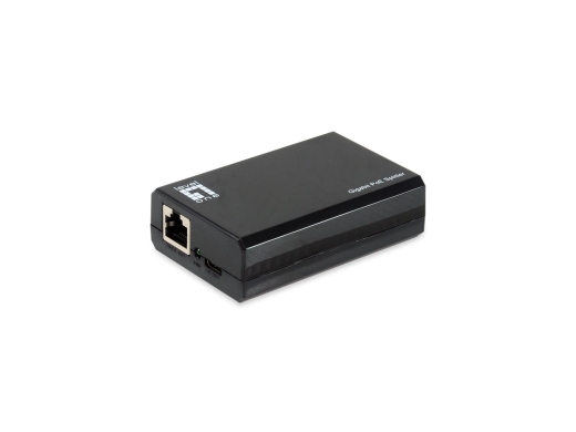 LevelOne PoE Gigabit Splitter RJ45/USB-C 1Gbps 50W schwarz