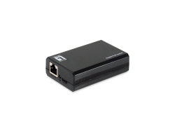 LevelOne PoE Gigabit Splitter RJ45/USB-C 1Gbps 50W schwarz