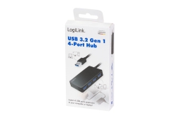 Logilink USB 3.2 HUB 4-port, Gen1 schwarz