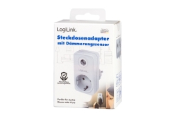 Logilink Steckdosenadapter mit Dämmerungssensor, 1xCEE 7/3