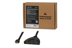 Logilink Switch HDMI,3-port,bidirekt(1x3/3x1),4K/30Hz,CEC