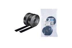 Logilink Klettband-Set, schwarz, Breite: 25 mm, Rolle, 5m