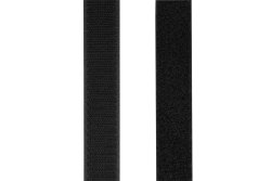 Logilink Klettband-Set, schwarz, Breite: 25 mm, Rolle, 5m
