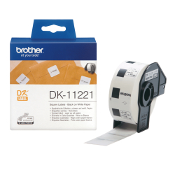 Einzeletiketten Brother weiß DK-11221 23x23...