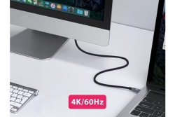 Equip Kabel USB-C3.2->C AOC 4K PD60W St/St 5.00m schwarz