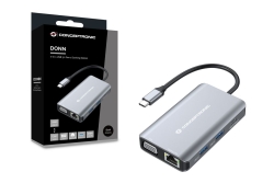 CONCEPTRONIC 7-1 Dock USB-C->HDMI/3xUSB-A/VGA/+ 25cm gr