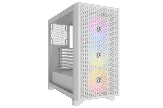 CORSAIR Geh Midi 3000D RGB Airflow (Tempered Glass) White