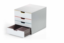 DURABLE Schubladenbox VARICOLOR Mix 4 Fächer mehrfb