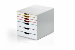 DURABLE Schubladenbox VARICOLOR Mix 7 Fächer mehrfb