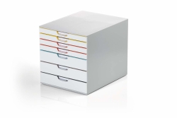 DURABLE Schubladenbox VARICOLOR Mix 7 Fächer mehrfb