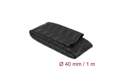 DELOCK Schrumpfschlauch X-Muster rutschfest 1m x 40mm Black