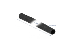 DELOCK Schrumpfschlauch X-Muster rutschfest 1m x 40mm Black