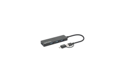 MANHATTAN 4-Port USB 3.0 Typ-C / Typ-A Kombi-Hub schwarz