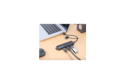 MANHATTAN 4-Port USB 3.0 Typ-C / Typ-A Kombi-Hub schwarz