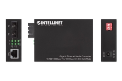 INTELLINET Gigabit Medienkonverter SC Multimode 550m Auto