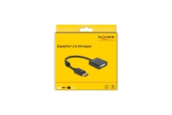 DELOCK Adapter DisplayPort 1.2 zu DVI Buchse 4K Aktiv Black