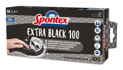 Spontex Einmalhandschuhe Extra Black 100 aus Vinyl Gr. M