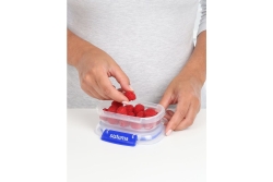 sistema Frischhaltedosen Set KLIP IT PLUS 3 x 180 ml blau