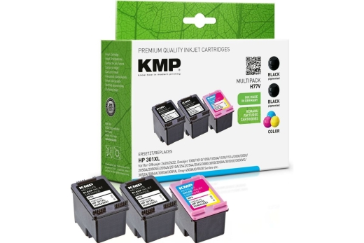 KMP Patrone HP HP301XL CH563EE Multipack BK/C/Y/M remanufactured