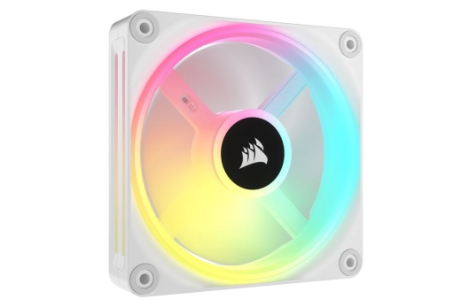 CORSAIR Lüfter QX120 RGB LED 120*120*25 Fan White Triple