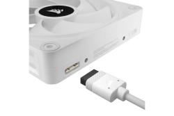 CORSAIR Lüfter QX120 RGB LED 120*120*25 Fan White Triple