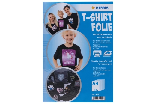 HERMA T-Shirt Folie für dunkle Textilien A4 bedruck. 10 St.