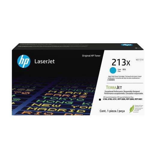 HP 213X Cyan LaserJet Tonerpatrone