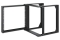 INTELLINET 19 Open Frame Rack 2 Schienen 9HE schwarz