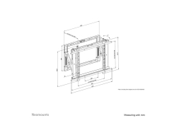 Neomounts WAH 42-70 1TFT Push2pop schw. Max.35