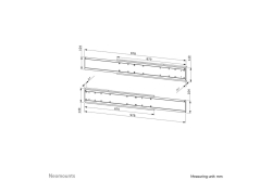 Neomounts BOS Doppelschirm-Adapter für FL-/WL55-875BL1
