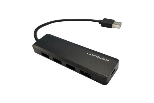 LC-Power USB-Hub 4x USB-A 3.2 + Ladefunktion