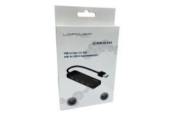LC-Power USB-Hub 4x USB-A 3.2 + Ladefunktion